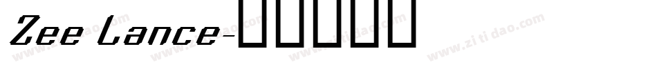 Zee Lance字体转换